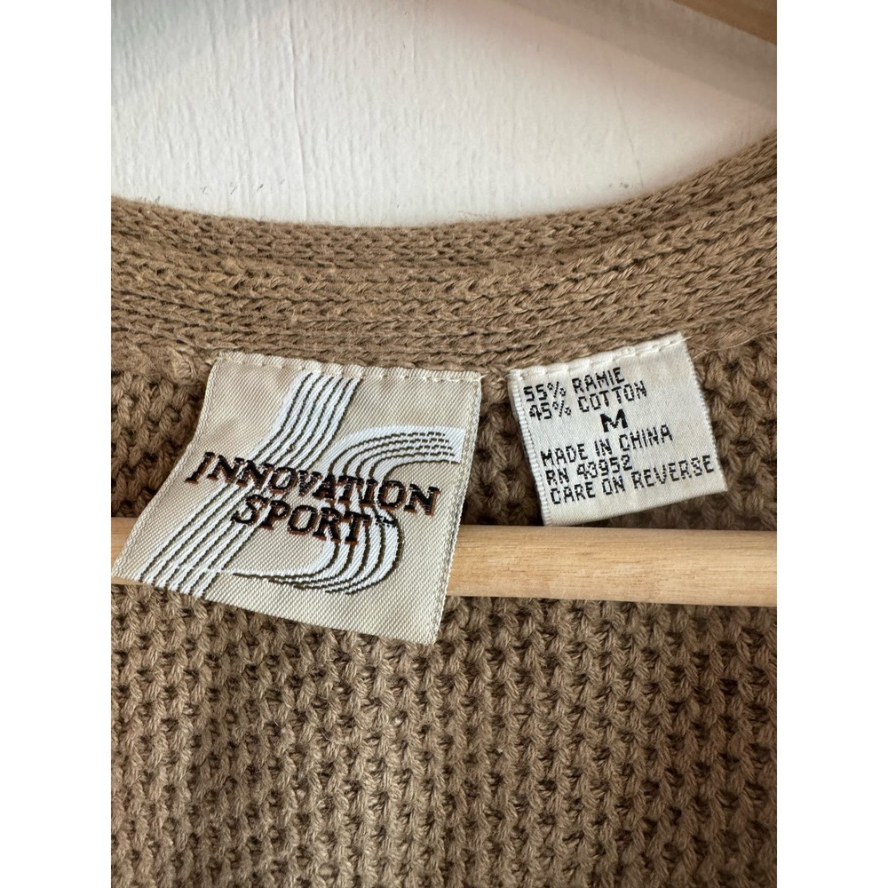 Innovation Sport Womens southwestern print knit vest fringe cotton blend M - Picture 7 of 10